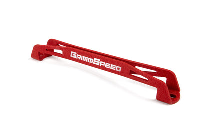 GrimmSpeed 08-18 Subaru WRX/STI Lightweight Battery Tie Down - Red.