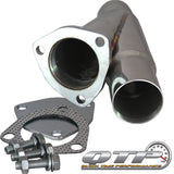 QTP 2.25in Weld-On QTEC Exhaust Cutout Y-Pipe.