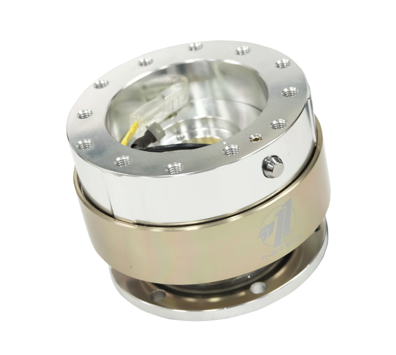 NRG Quick Release Gen 1.5 - Silver Body / Titanium Chrome Ring.