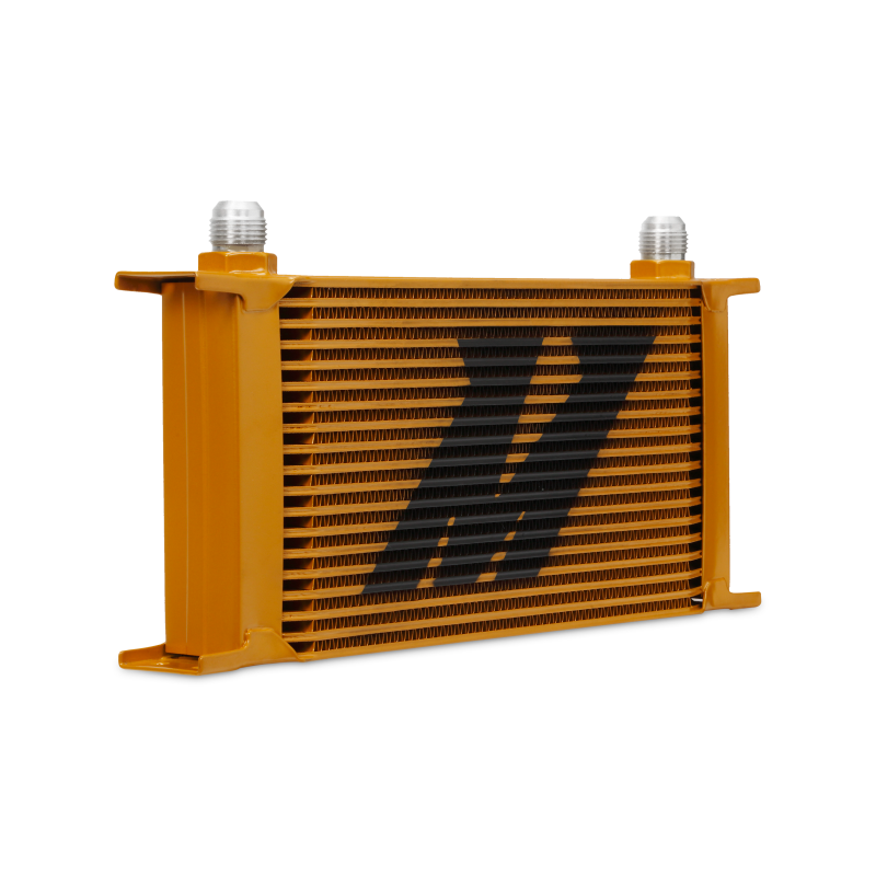 Mishimoto Universal 19 Row Oil Cooler - Gold.