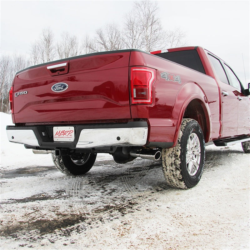 MBRP 2015 Ford F-150 2.7L / 3.5L EcoBoost 2.5in Cat Back Dual Side Split Alum Exhaust System.