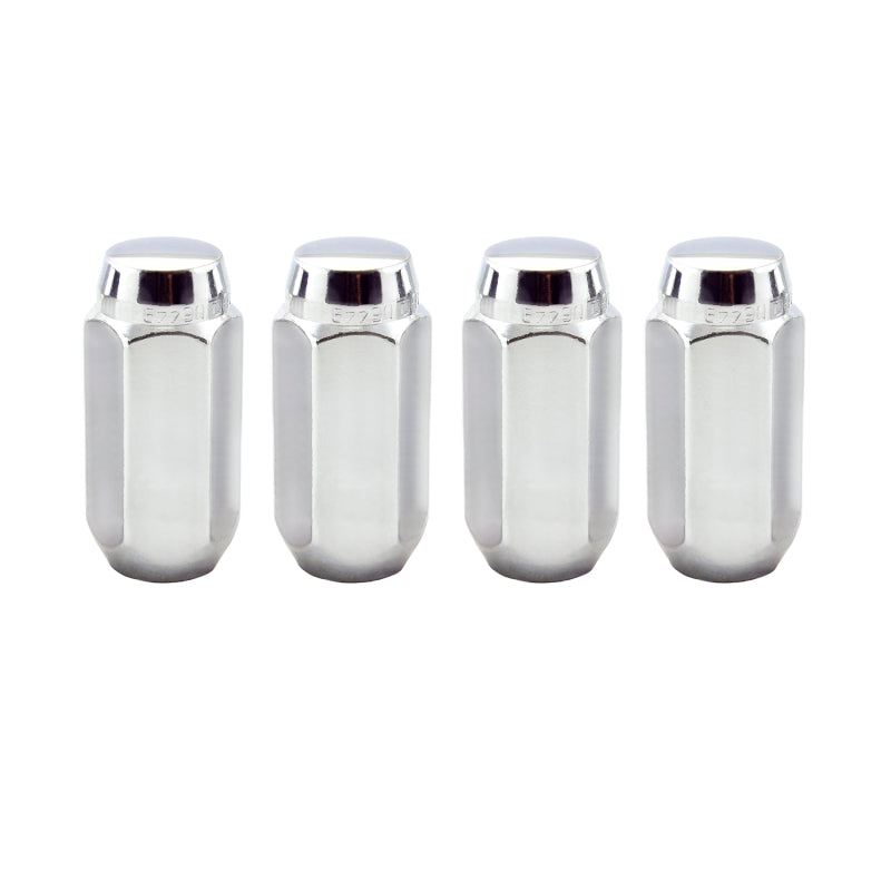 McGard Hex Lug Nut (Cone Seat) M14X1.5 / 22mm Hex / 1.945in. Length (4-Pack) - Chrome.