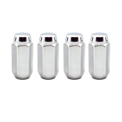McGard Hex Lug Nut (Cone Seat) M14X1.5 / 22mm Hex / 1.945in. Length (4-Pack) - Chrome.