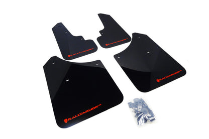 Rally Armor 2003-2008 Subaru Forester UR Black Mud Flap w/ Red Logo.