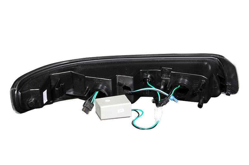 ANZO 1999-2002 Chevrolet Silverado 1500 LED Parking Lights Black w/ Amber Reflector.