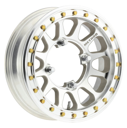 Method MR401-R UTV Beadlock 15x5 2.5+2.5/0mm Offset 4x156 127mm CB Raw Machined w/BH-H24100 Wheel.