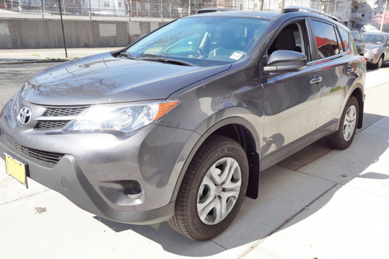 Rally Armor 2016-2017 Toyota Rav4 UR Black Mud Flap w/ Grey Logo.