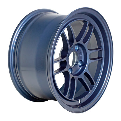 Enkei RPF1 15x8 4x100 28mm Offset 5 Hub Bore Matte Blue Wheel - 11.64Lbs (MOQ 40).