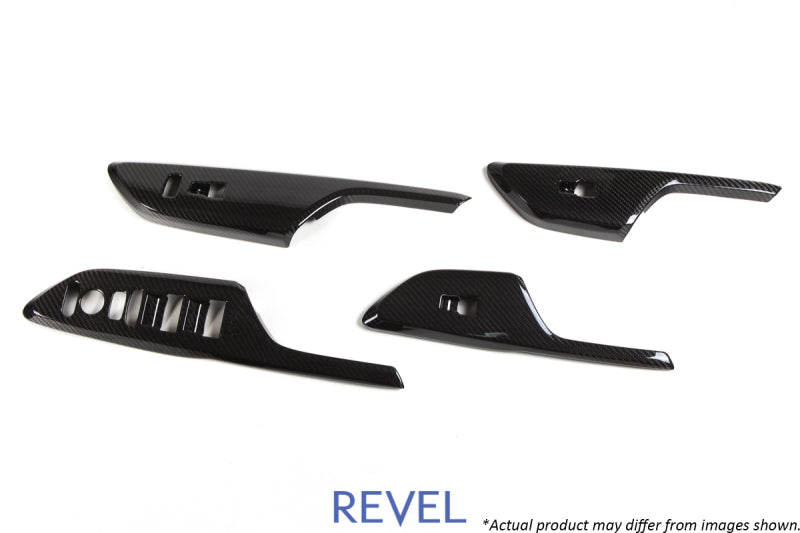 Revel GT Dry Carbon Window Switch Panels (FL/FR/RL/RR) 16-18 Honda Civic - 4 Pieces.