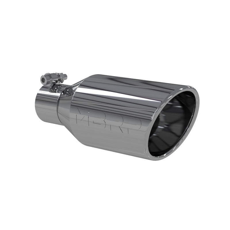 MBRP Universal Tip 4.5 O.D. Angle Rolled End 2.5 Inlet 11in Length - T304.