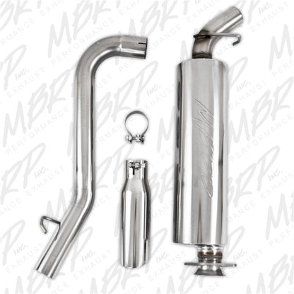 MBRP 2000-2006 Jeep Wrangler (JK) Inline-4 2.5L Inline-6 4.0L Cat Back Single Side.