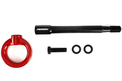 Perrin 08-14 Subaru WRX/STI Tow Hook Kit (Front) - Red.