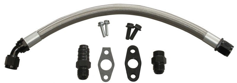 Fleece Performance Universal Cummins Turbo Drain Tube Kit (for 2nd Gen Swaps).