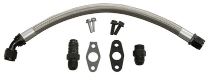 Fleece Performance Universal Cummins Turbo Drain Tube Kit (for 2nd Gen Swaps).