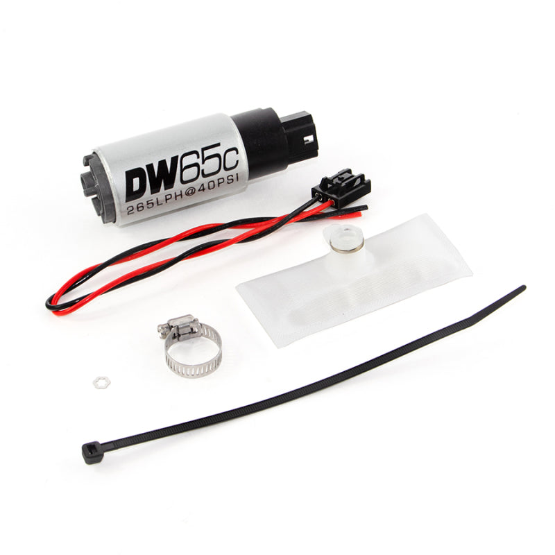 DeatschWerks 88-91 BMW 325i DW65C 265lph Compact Fuel Pump w/ Install Kit (w/o Mounting Clips).