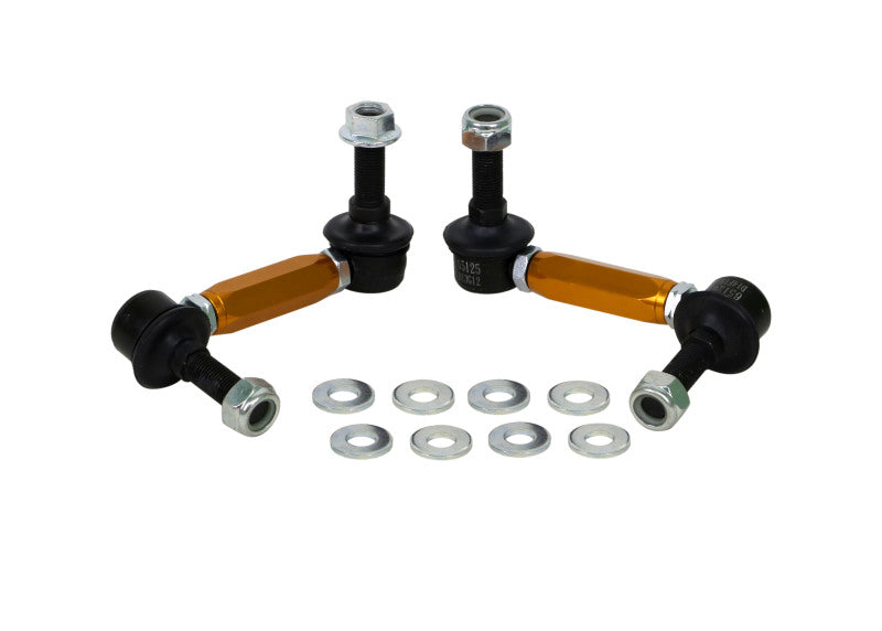 Whiteline Universal Sway Bar Link Assembly Heavy Duty Adjustable Steel Ball 115mm Size.