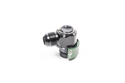 Radium V2 Quick Connect 19mm Male to 10AN Male 90 Degree.