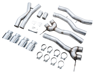 AWE Track Edition Catback Exhaust - Chrome Silver Tips | 3020-43482