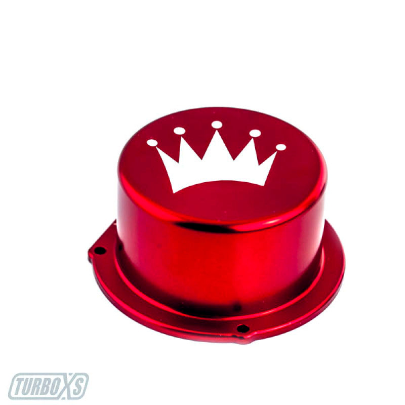 Turbo XS 15-16 Subaru WRX Billet Aluminum Vacuum Pump Cover - Red.