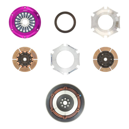 Exedy 2004-2014 Subaru Impreza WRX STI H4 Hyper Twin Cerametallic Clutch Sprung Center Disc Pull.
