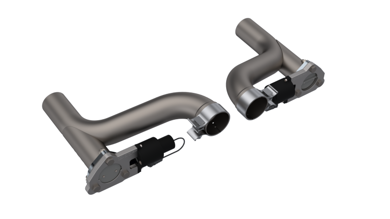 QTP 10-15 Chevrolet Camaro SS 6.2L 2.5in 304SS Aggressor Cutout Dual Mid Pipes.