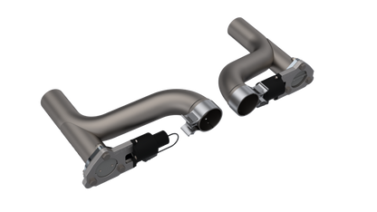 QTP 10-15 Chevrolet Camaro SS 6.2L 2.5in 304SS Aggressor Cutout Dual Mid Pipes.