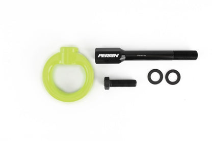 Perrin 02-07 Subaru WRX/STI Tow Hook Kit (Front) - Neon Yellow.