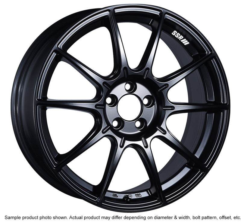SSR GTX01 17x8 5x114.3 45mm Offset Flat Black Wheel.