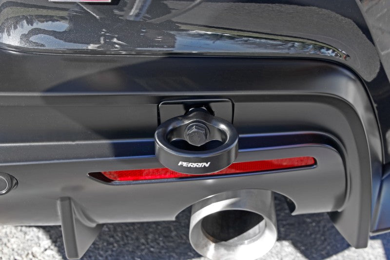 Perrin 2020 Toyota Supra Tow Hook Kit (Rear) - Black.