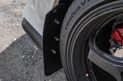 Rally Armor 17-18 Honda Civic Type R (Type R Only) UR Black Mud Flap w/ Red Logo.