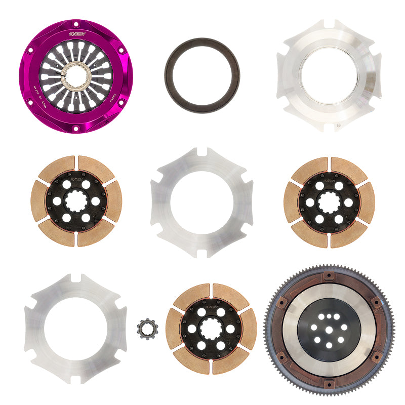 Exedy 1996-1996 Mitsubishi Lancer Evolution IV L4 Hyper Triple Cerametallic Clutch Rigid Pull Type.