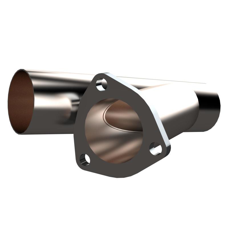 QTP 2.5in Weld-On QTEC Exhaust Cutout Y-Pipe.