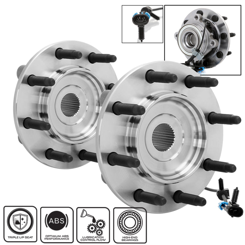 xTune Wheel Bearing and Hub Chevy Silverado 2500 3500 07-10 - Front Left and Right BH-515098-98