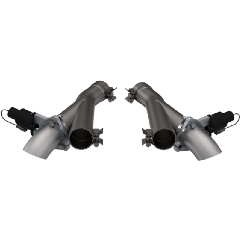 QTP 2018+ Jeep Grand Cherokee Trackhawk 2.75in 304SS Aggressor Cutout Dual Mid Pipes.