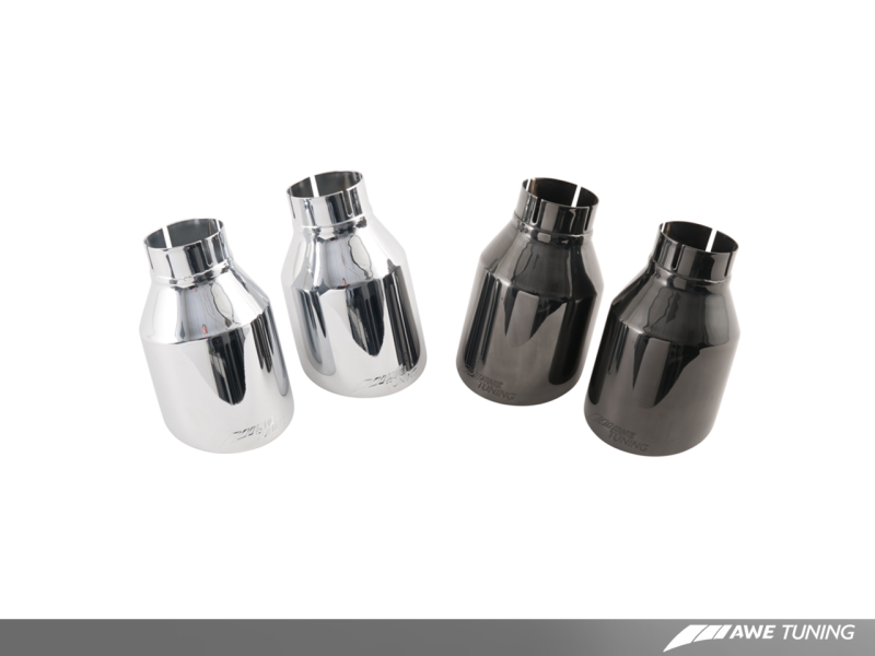 AWE Tuning BMW F3X 335i/435i Touring Edition Axle-Back Exhaust - Diamond Black Tips (102mm).