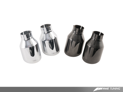 AWE Tuning BMW F3X 335i/435i Touring Edition Axle-Back Exhaust - Diamond Black Tips (102mm).