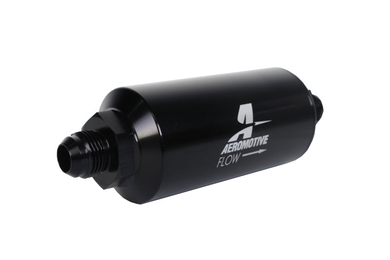 Aeromotive In-Line Filter - (AN -08 Male) 100 Micron Stainless Steel Element.