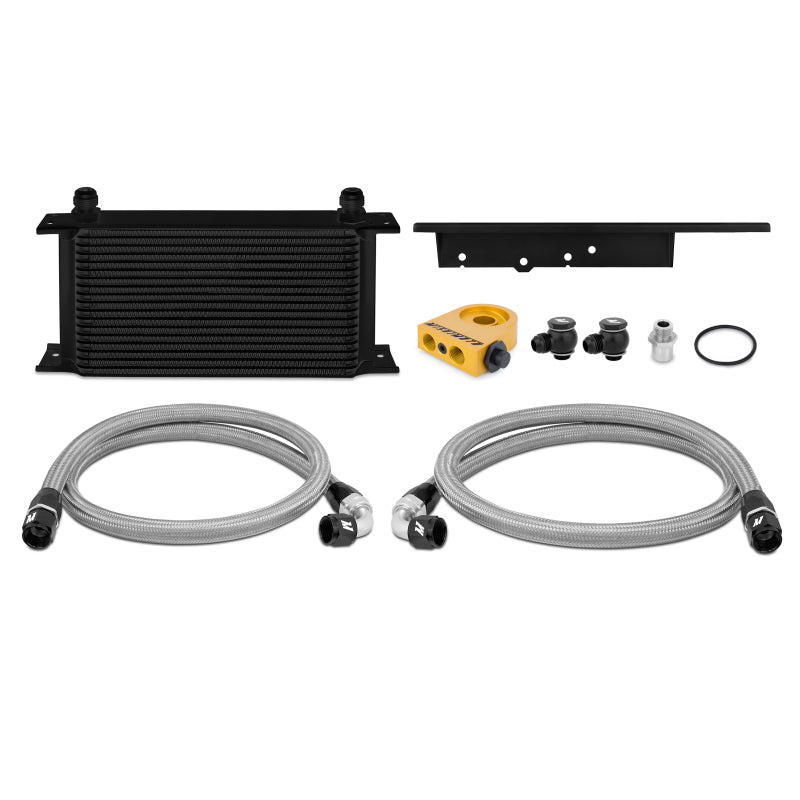 Mishimoto 03-09 Nissan 350Z / 03-07 Infiniti G35 (Coupe Only) Oil Cooler Kit - Thermostatic Black.