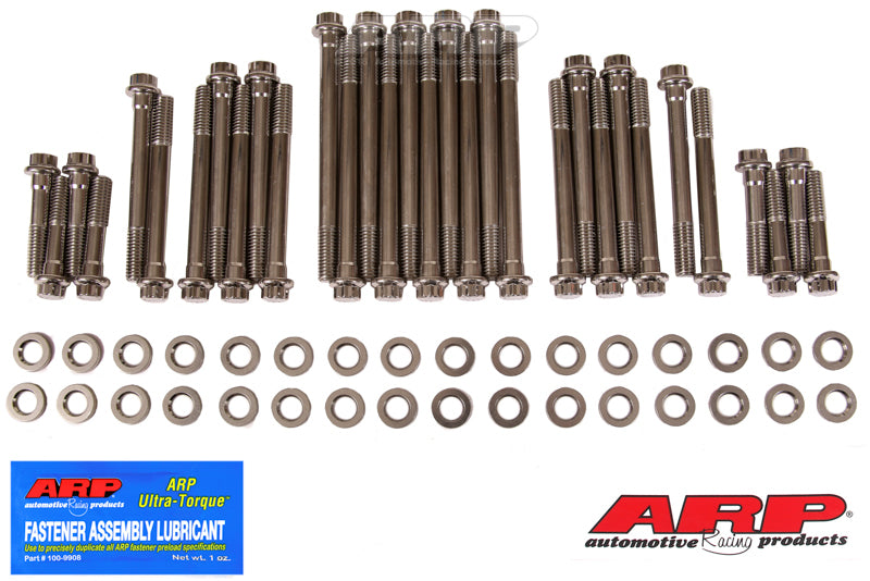 ARP Big Block Chevy With Brodix Aluminum Heads 12pt Head Bolt Kit - Stainless Steel
