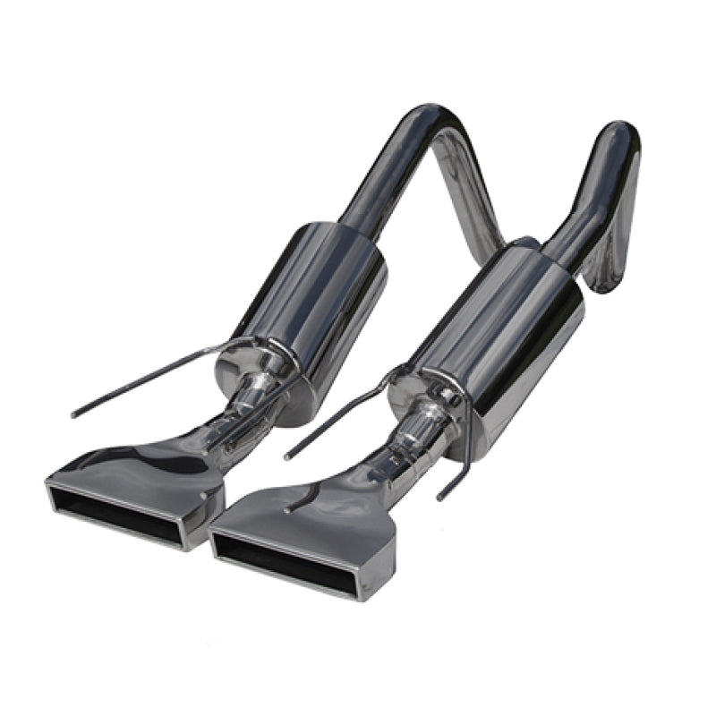 MBRP 2005-2008 Chev Corvette Dual Muffler Axle Back Rectangular Tips.
