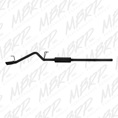 MBRP 09-14 Dodge Ram 1500 5.7L Cat-Back Single Side AL - Black.