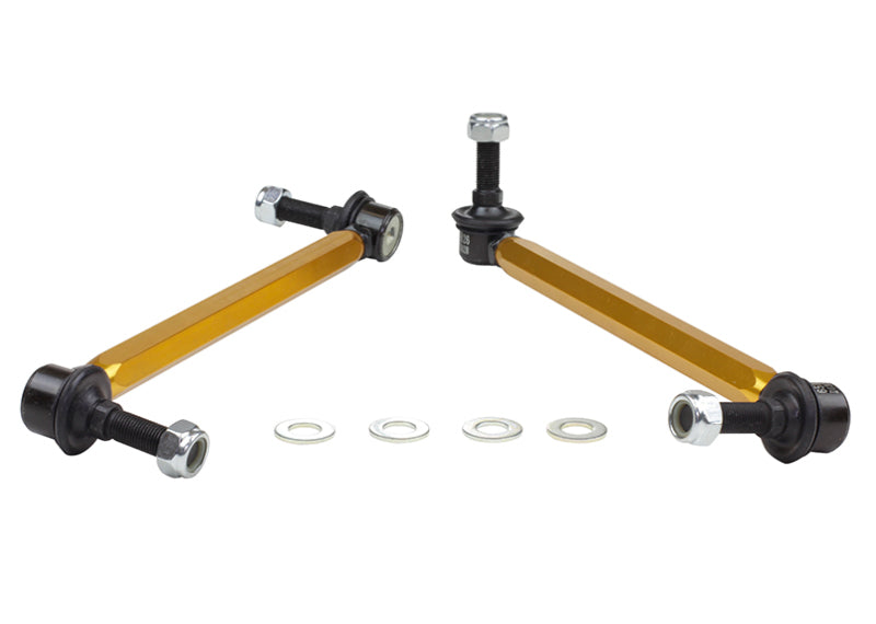 Whiteline 05+ Mustang Coupe 8cyl (Inc Shelby GT/ GT500) Front Swaybar Link Kit H/Duty Adj Steel Ball.