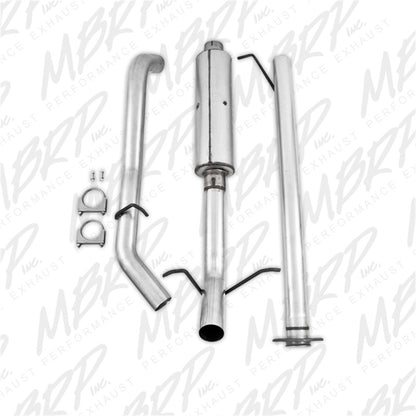 MBRP 2007-2008 Chev/GMC 1500 CC EC 6ft6in bed 4.8/5.3L 3in Cat Back Single Side AL P Series Exhaust.