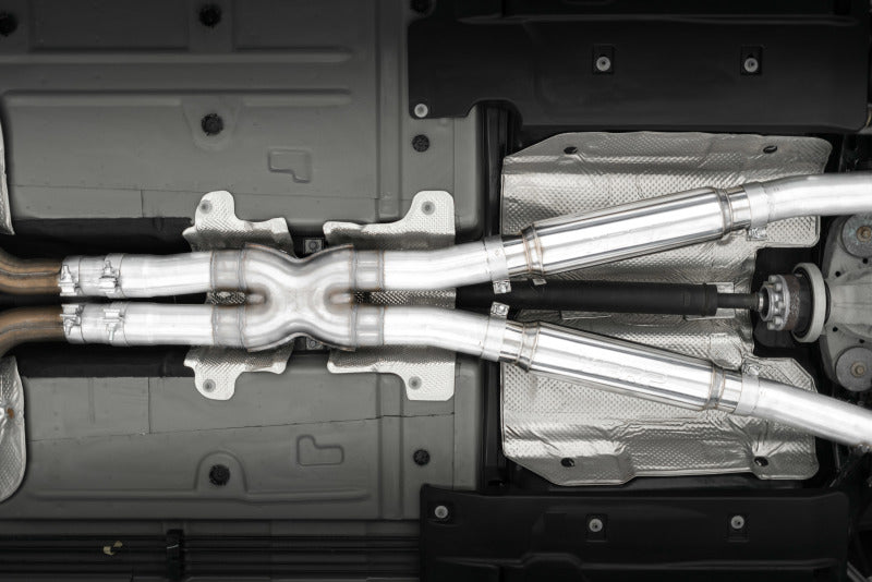MBRP 17-Up Dodge Challenger 5.7L/6.2L/6.4L Carbon Fiber Quad Tip T304 Catback Exhaust.