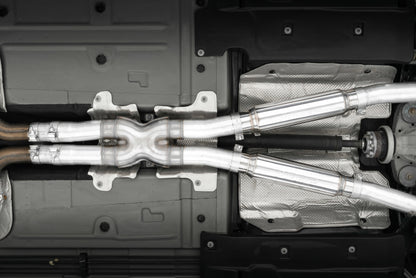MBRP 17-Up Dodge Challenger 5.7L/6.2L/6.4L Carbon Fiber Quad Tip T304 Catback Exhaust.