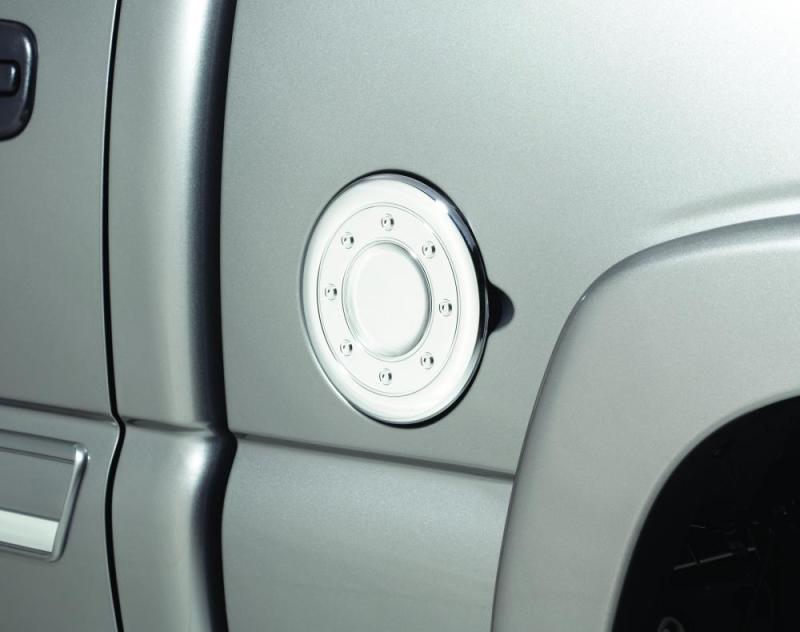 AVS 02-06 Cadillac Escalade Fuel Door Cover - Chrome.