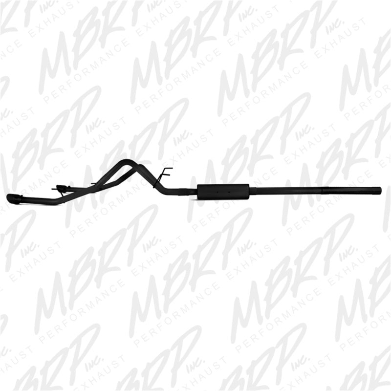 MBRP 09-14 Dodge Ram 1500 5.7L Cat-Back Dual Split Rear (Through Stock Bumper) AL - Black.
