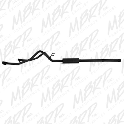 MBRP 09-14 Dodge Ram 1500 5.7L Cat-Back Dual Split Rear (Through Stock Bumper) AL - Black.