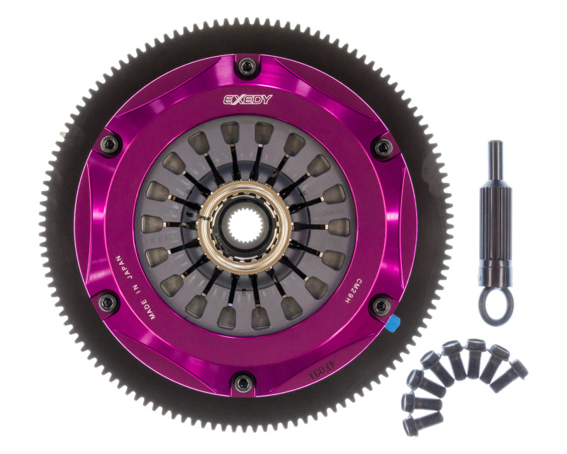 Exedy 2004-2014 Subaru Impreza WRX STI H4 Hyper Twin Cerametallic Clutch Sprung Center Disc Pull.