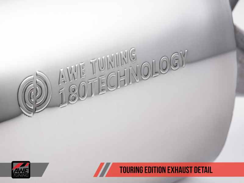 AWE Tuning Mk6 GLI 2.0T - Mk6 Jetta 1.8T Touring Edition Exhaust - Diamond Black Tips.